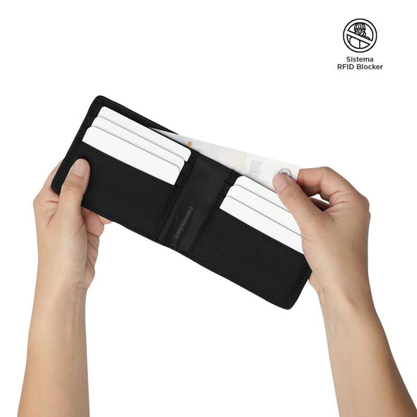 Billetera Canvas con RFID Blocker