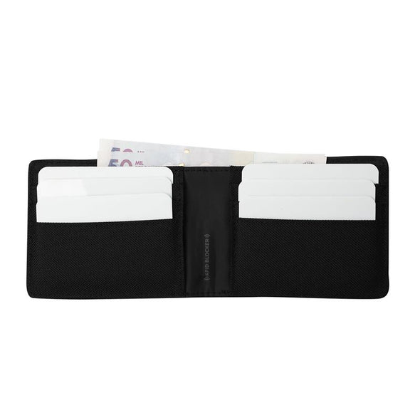 Billetera Canvas con RFID Blocker