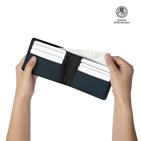 Billetera Canvas con RFID Blocker