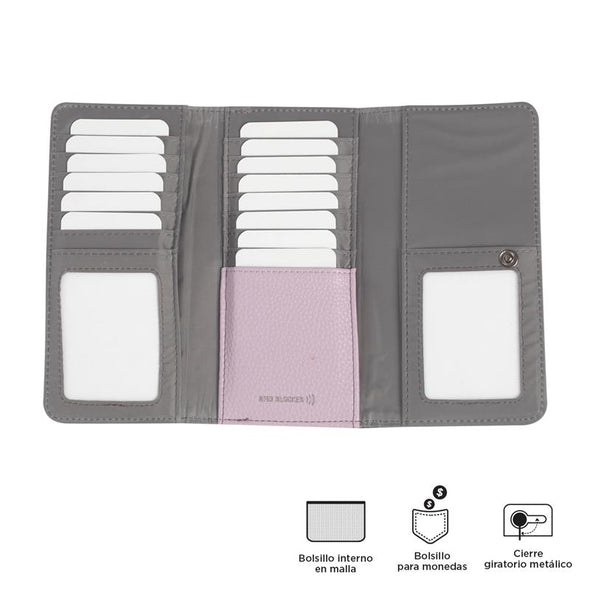 Billetera Smooth Sub con RFID Blocker New Collection