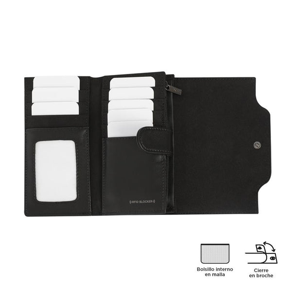 Billetera Toscana con RFID Blocker