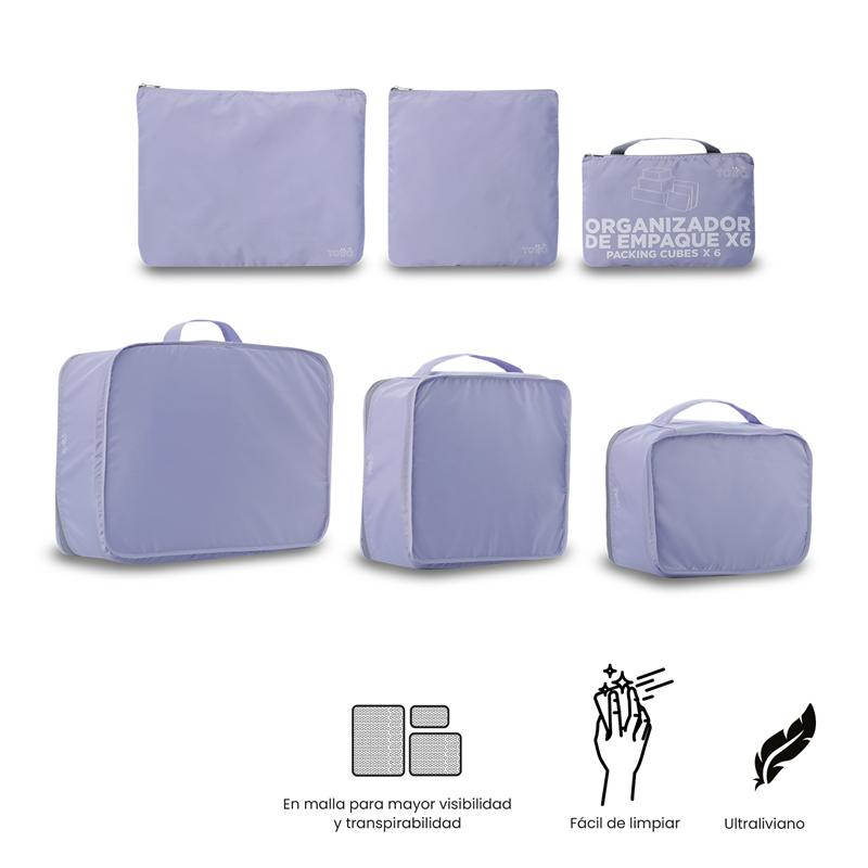 Organizador De Empaque Packing Cube X 6