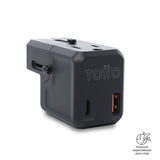 Adaptador Universal de Corriente para Viaje Volt 25 Negro