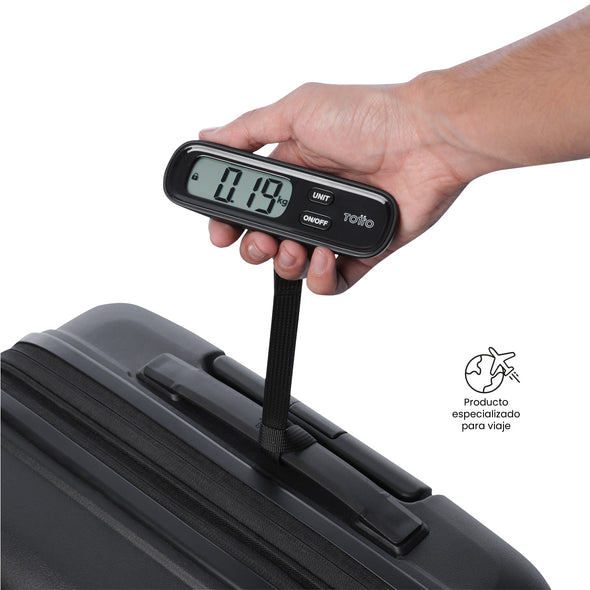 Báscula para Maleta de Viaje Snap Negra