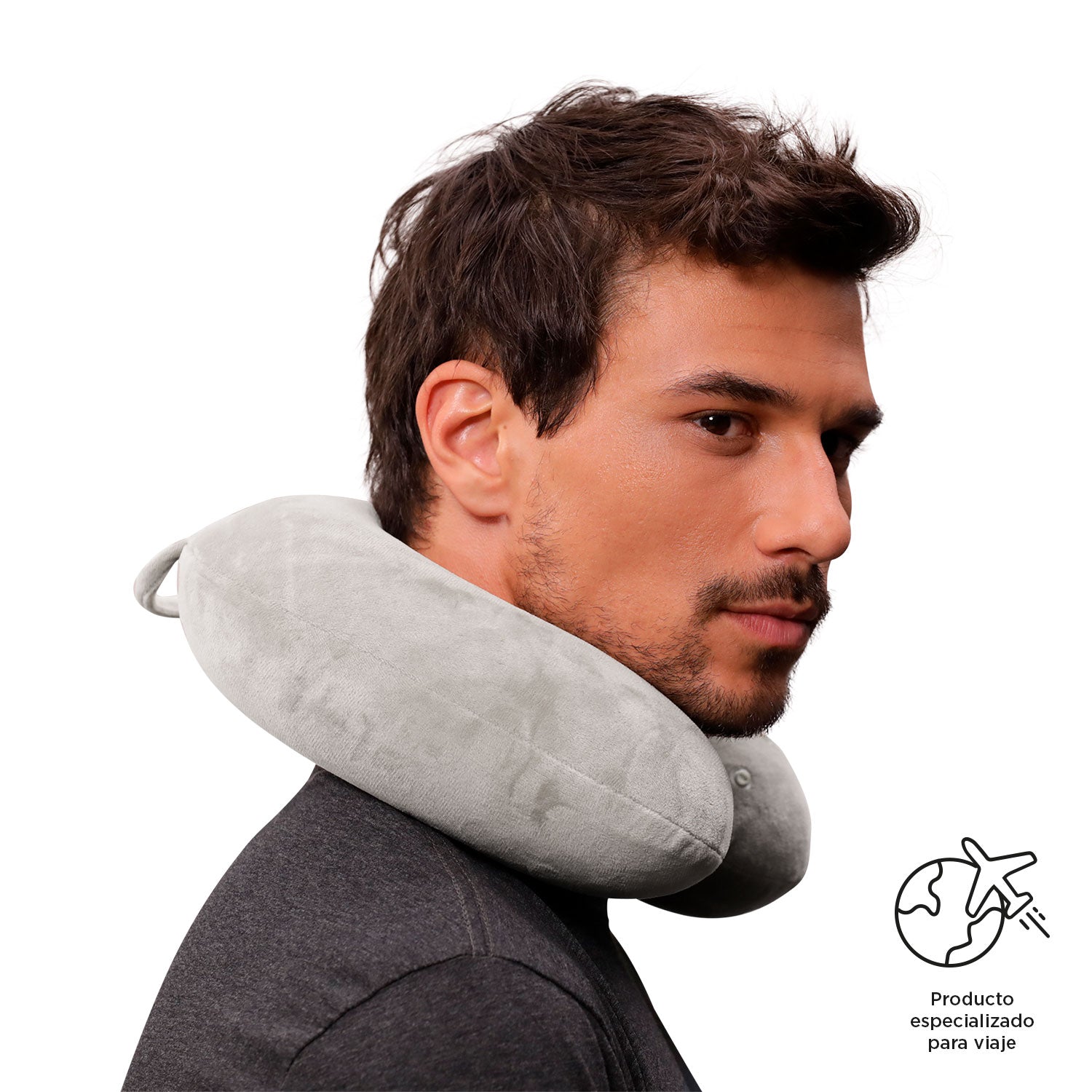 Almohada De Viaje  Memory Foam Jet Pillow