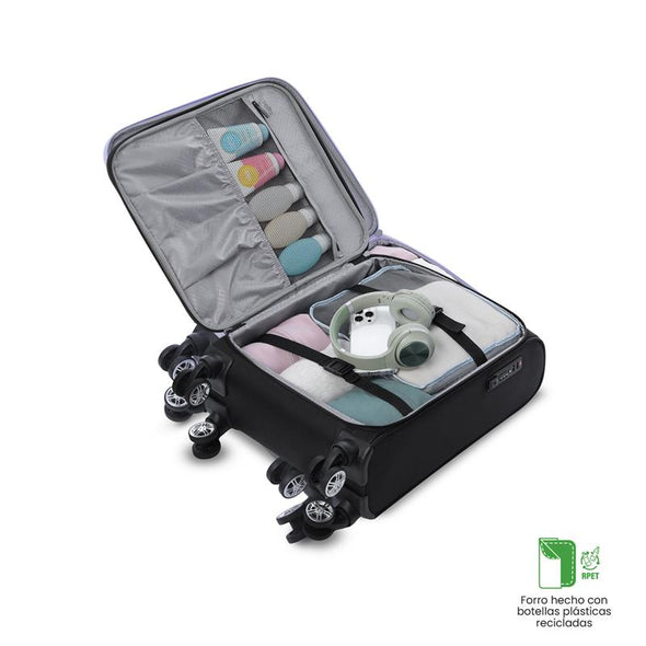 MALETA VIAJE 360 LIVIANA 10 KILOS S CARRY ON