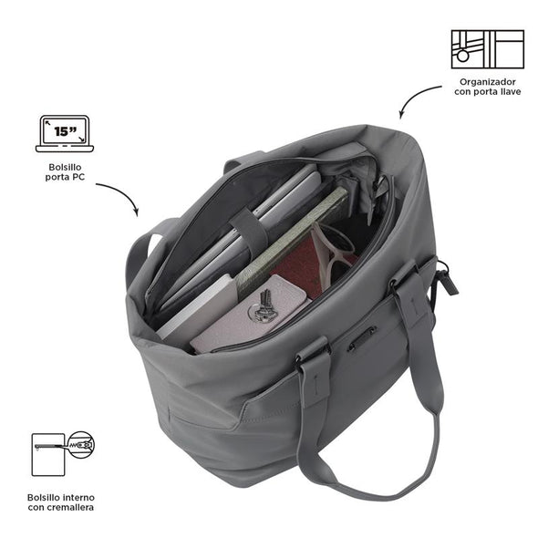 Bolso Para Mujer Duffel Toscana Grande Porta PC 15"