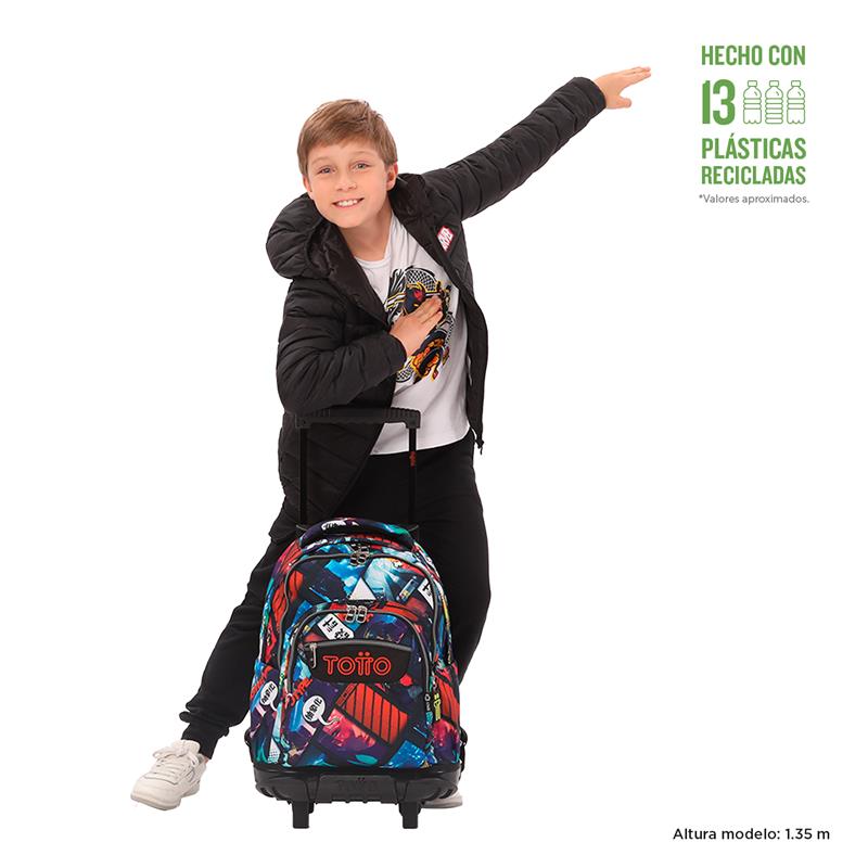 Mochila con Ruedas Bomper Renglon Grande para Niño New Collection