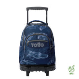 Mochila Con rueda Bomper Renglon Para Niño New Collection