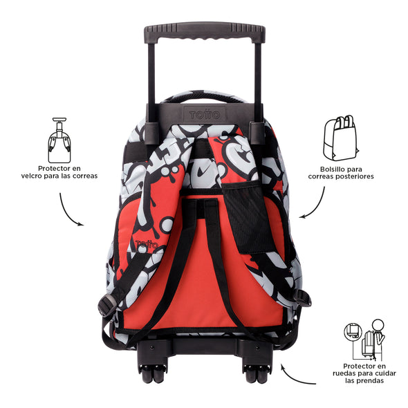 Mochila Con ruedas Bomper Renglon Grande Para Niño New Collection