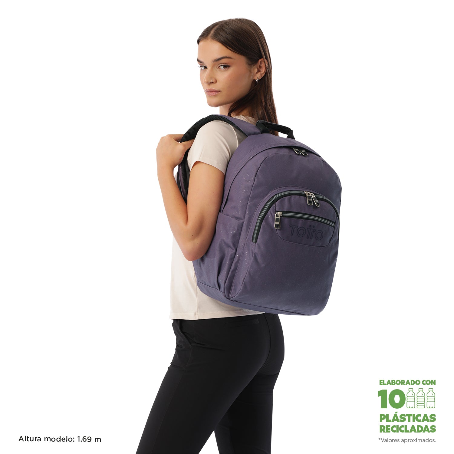 Mochila Acuarela Glitter Para Mujer New Collection