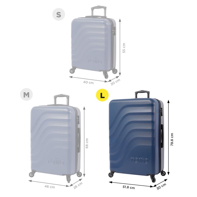 Maleta de Viaje Grande con Ruedas 360 Bazy