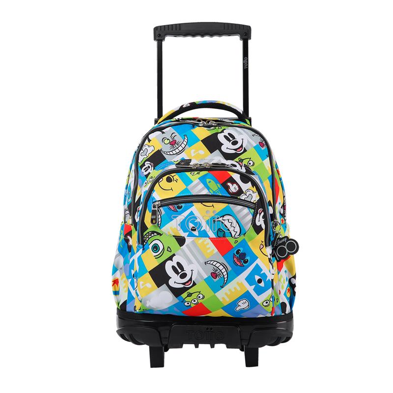 Mochila Rue Bomper Infantil Disney 100 personajes Grande