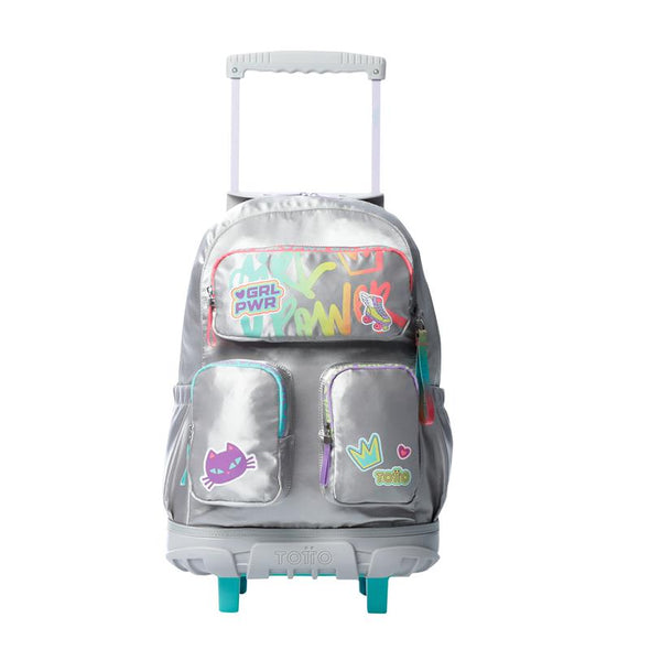 Mochila Con Ruedas Para Niña Grande Girl Power  New Collection