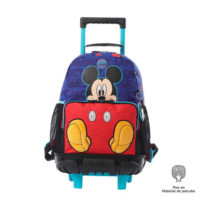 Mochila Con Ruedas Para Niños Mickey Azul New Collection – Totto