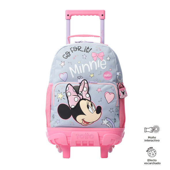 Mochila Con Rueda Minnie Mediana New Collection