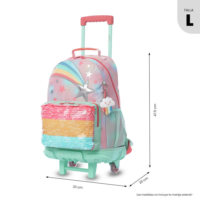 Mochila Para Niña Rue Bomper Rainbow Star Grande