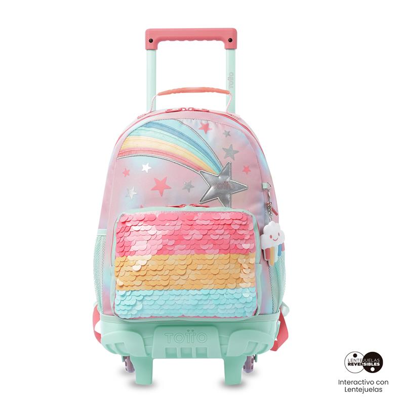 Mochila Para Niña Rue Bomper Rainbow Star Mediana