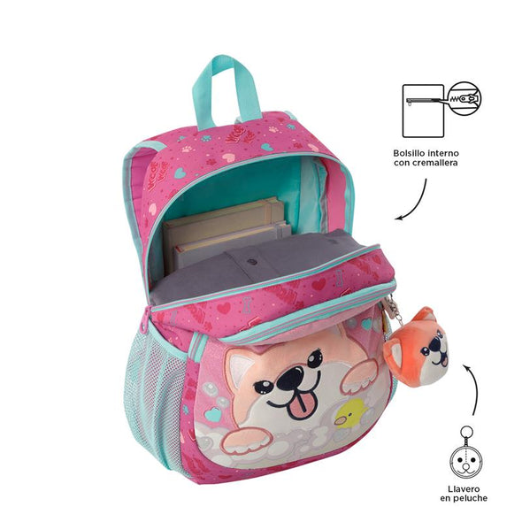 Mochila para Niña Doggy Love Mediana New Collection