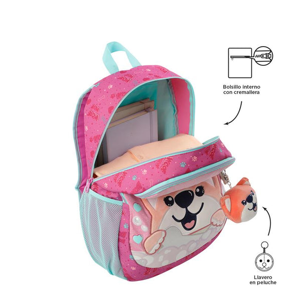Mochila para Niña Doggy Love Grande New Collection