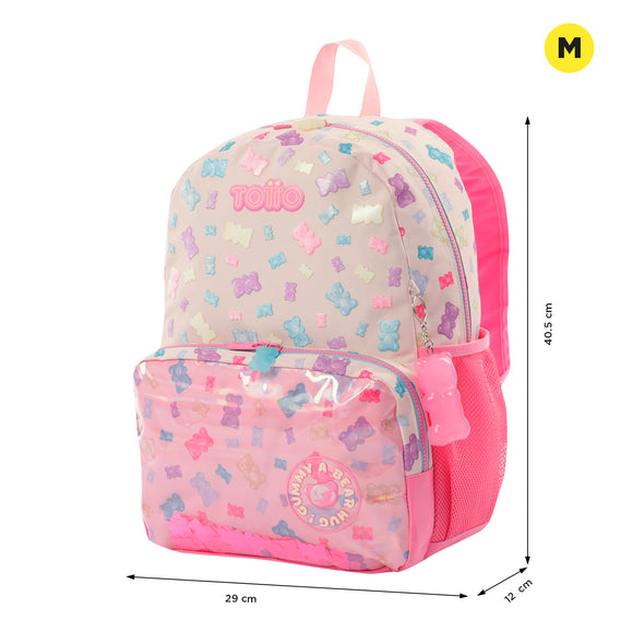 Mochila Para Niña Gummy Bear Mediana New Collection