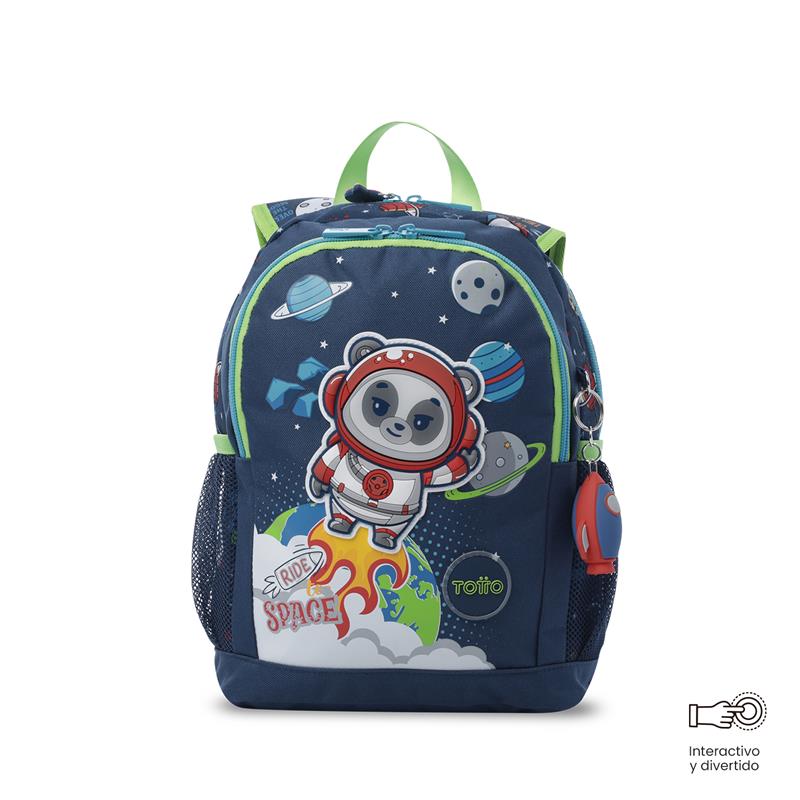 Mochila + Libro Para Colorear Panda Space Para Niño Pequeña