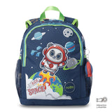Mochila + Libro Para Colorear Panda Space Para Niño Mediana