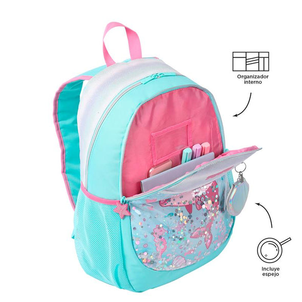 Mochila Infantil Pink Ocean Grande