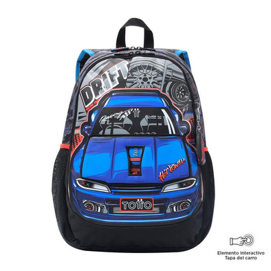 Mochila Racing Para Niños Grande New Collection