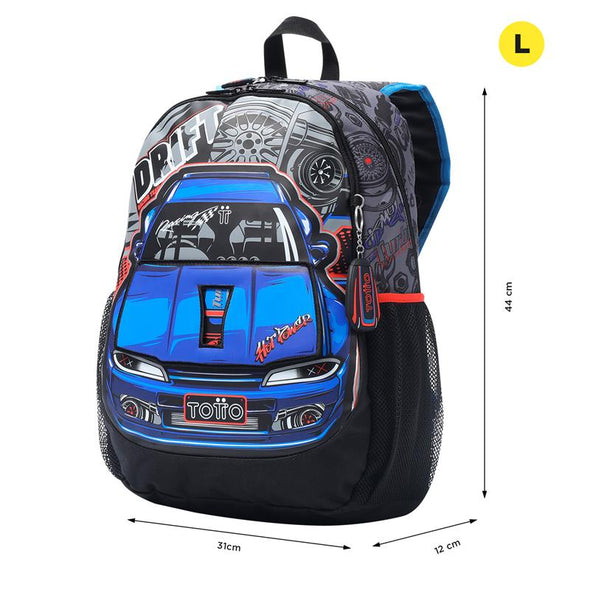 Mochila Racing Para Niños Grande New Collection