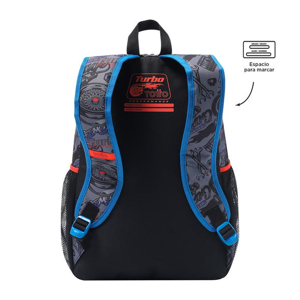 Mochila Racing Para Niños Grande New Collection