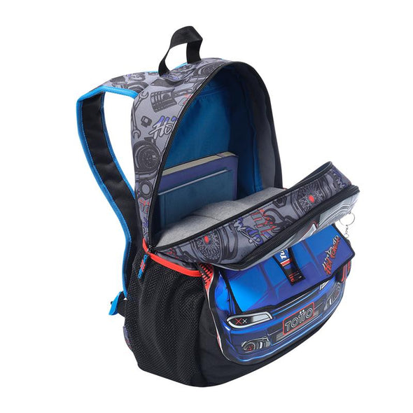 Mochila Racing Para Niños Grande New Collection