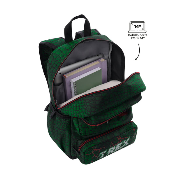 Mochila Grande Dino Rex Nex Collection