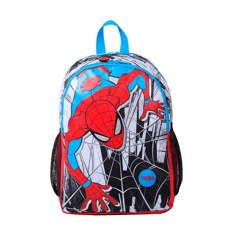 Mochila Infantil Spiderman City Mediana
