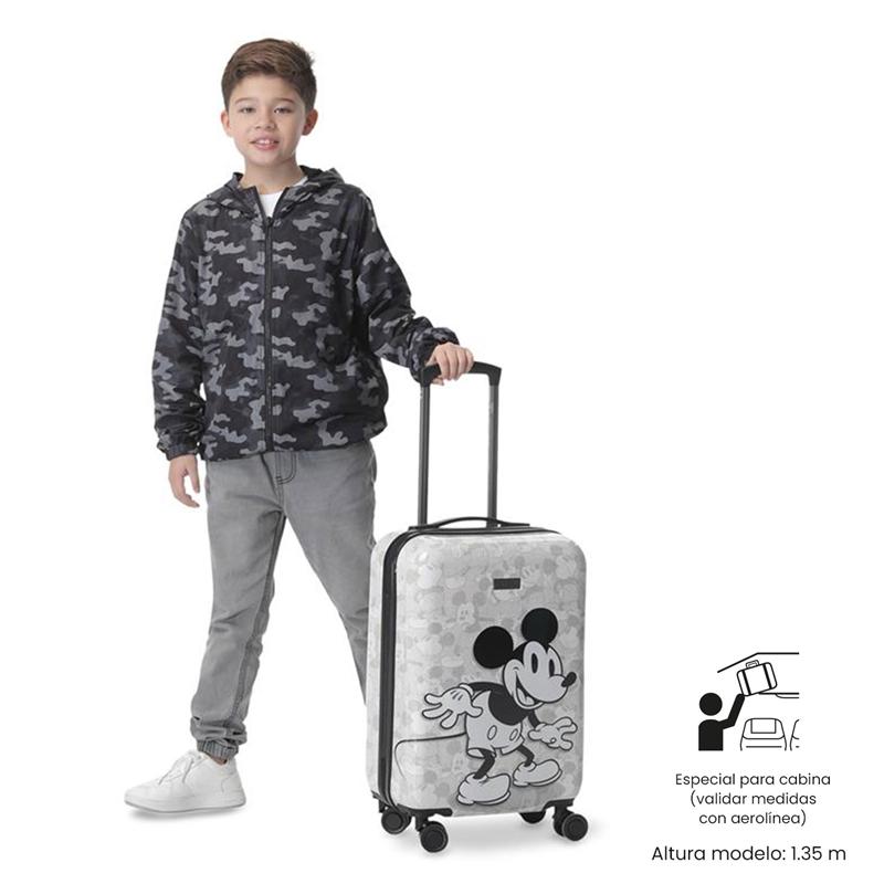 Maleta de Viaje 360 Mickey White Carry On