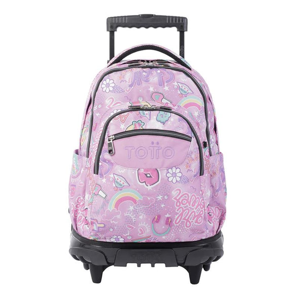 Mochila con Ruedas para Niña Bomper Renglones New Collection