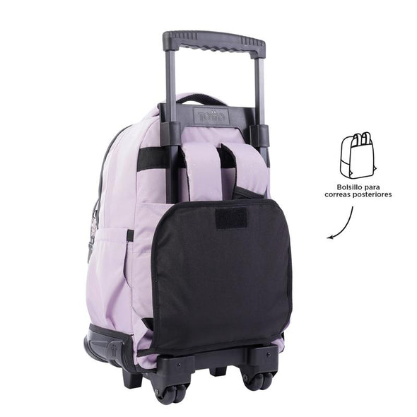 Mochila con Ruedas Bomper Renglon Grande para Niña Glitter New Collection
